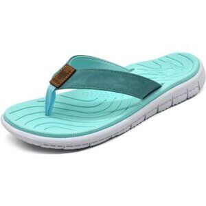 KuaiLu Womens Flip Flops Yoga Mat Sandals Arch Support Beach Walking Shoes